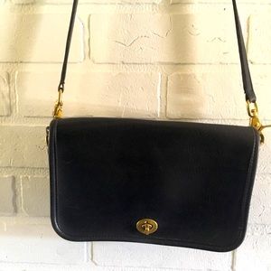 Coach Navy Leather Purse